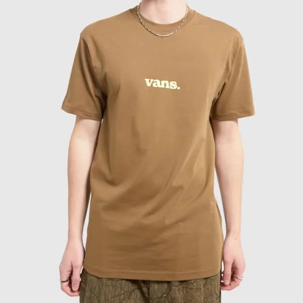 Vans lower corecase t-shirt in brown