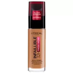 LOreal Paris Infallible 24hr Freshwear Liquid Foundation (Various Shades) - 330 Hazelnut