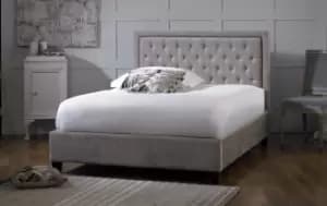 Limelight Rhea 4ft6 Double Mink Fabric Bed