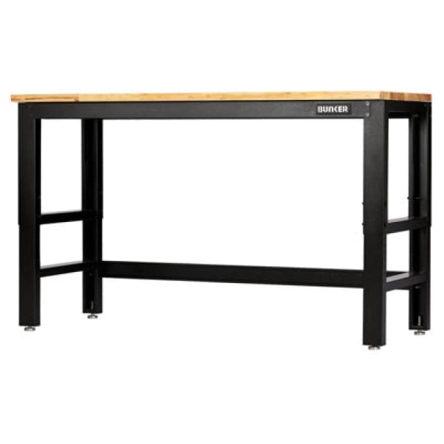 Bunker Hardwood Worktop Workbench 28089 Length: 1.5m