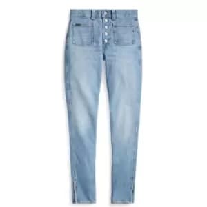 Polo Ralph Lauren High-Rise Skinny Jeans - Blue
