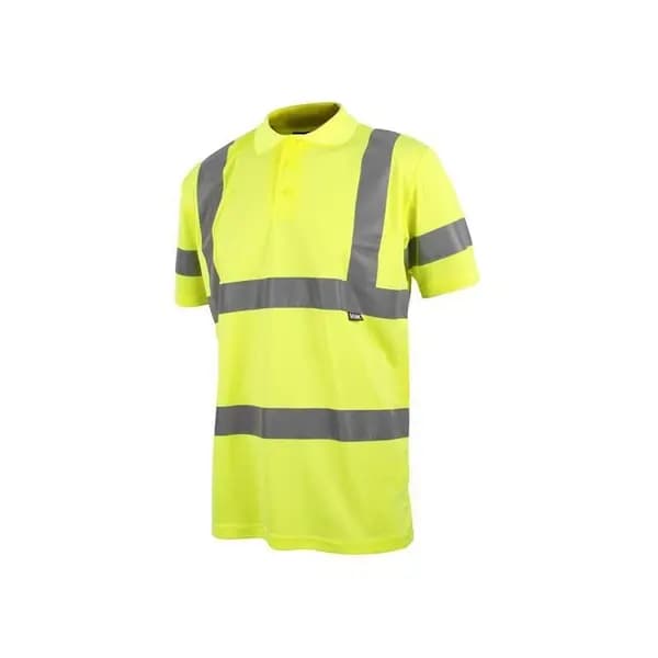 Scan Hi Vis Polo Shirt SCAHVPSL Colour: Yellow