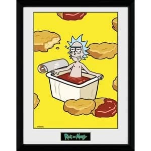 Rick and Morty McNugget Sauce Framed Collector Print