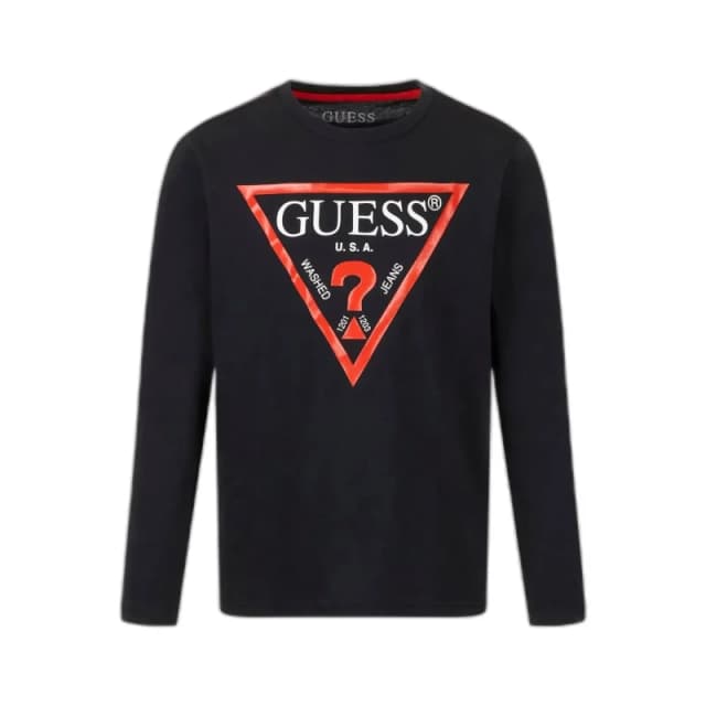 Guess Long Sleeve T Shirt - Black 7 - 8 Years