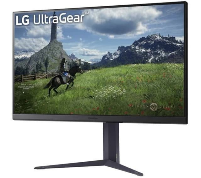 LG UltraGear 32GS85Q-B.AEK Quad HD 32" Nano IPS Gaming Monitor - Dark Grey, Silver/Grey,Purple 8806096090619