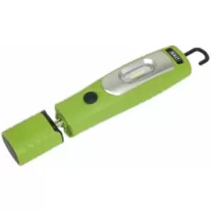 Loops - 360° Swivel Inspection Light - 7 smd & 3W smd LED - Rechargeable - Green