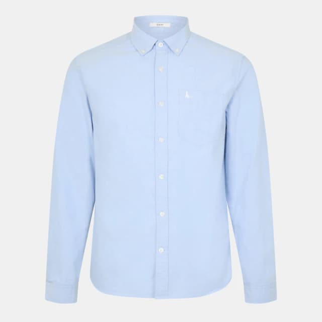 Jack Wills JackWills Wadsworth Oxford Shirt Mens Sky Blue male XS