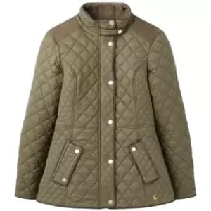 Joules Womens Newdale Quilted Coat Grape Leaf 14