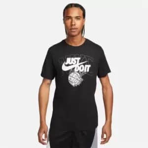 Nike Dri-FIT Mens Just Do It Basketball T-Shirt - Black
