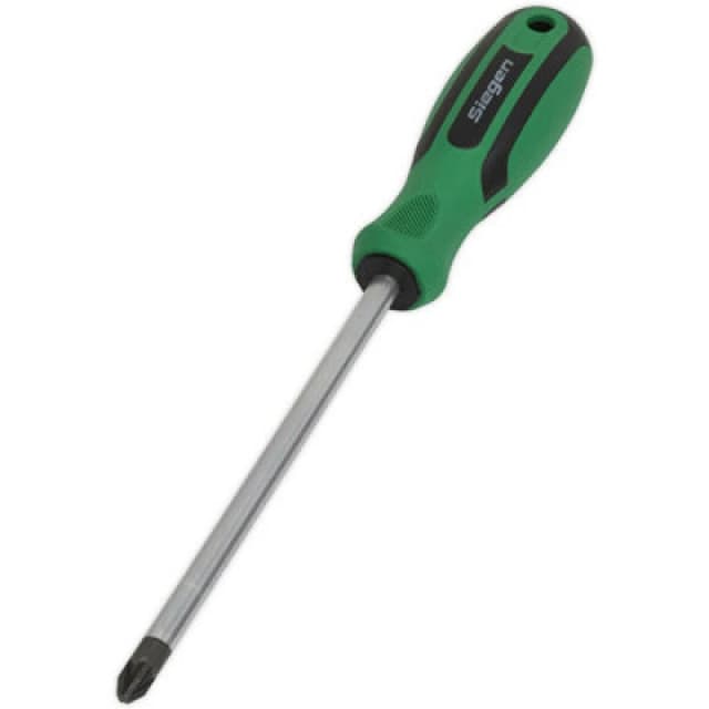 Loops Pozi Head 3 x 150mm Screwdriver with Soft Grip Handle - Chrome Vanadium Shaft Multi
