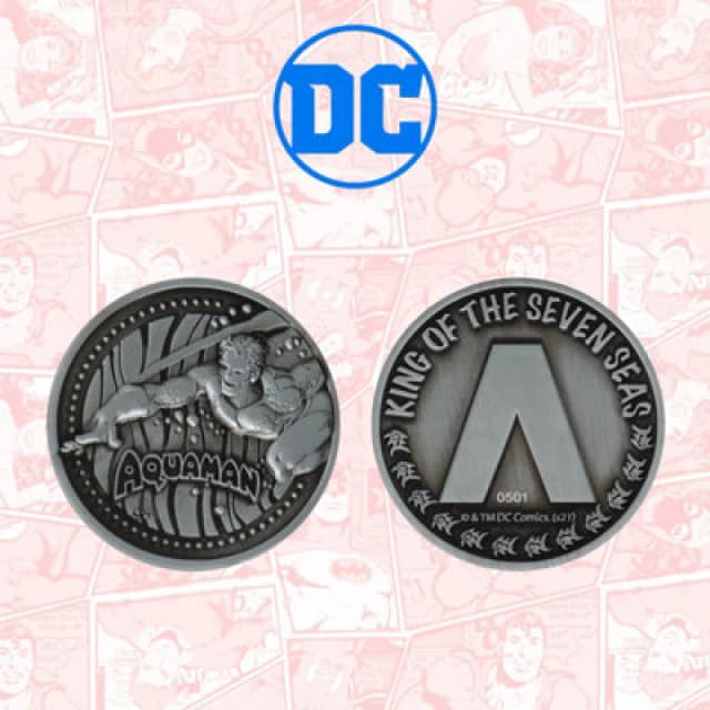 Aquaman Limited Edition Collectible Coin Metallics unisex
