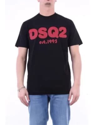 DSQUARED2 Short sleeve Men Black
