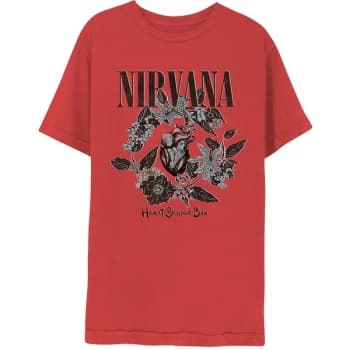 Nirvana - Heart-Shaped Box Unisex Large T-Shirt - Red