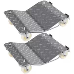 VEVOR 2Pcs Tire Wheel Dollies, 1500Lbs/680KG Tire Skates Wheel Car Van Positioning Dolly Trolley Ball Bearings Recovery Jack Auto Repair Moving