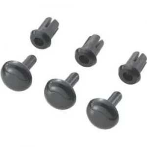 Expanding rivet Hole 4mm Black KSS SRR 465K