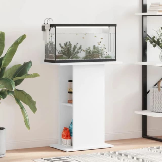 VIDAXL Aquarium Stand White 60.5x36x72.5cm Engineered Wood Vidaxl 8720845418410