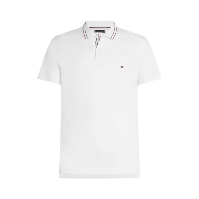 Tommy Hilfiger Mens Short Sleeve Polo Shirt White male XL
