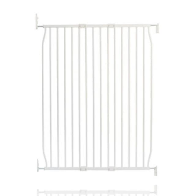 Safetots Extra Tall Eco Screw Fit Baby Gate, White, 90Cm - 100Cm, Extra Tall Gate 100Cm In Height, Stair Gate For Baby