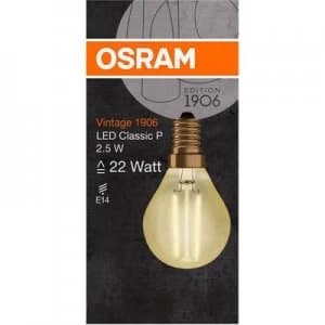 OSRAM LED (monochrome) EEC A++ (A++ - E) E14 Droplet 3 W Warm white (Ø x L) 45.0 mm x 77.0 mm