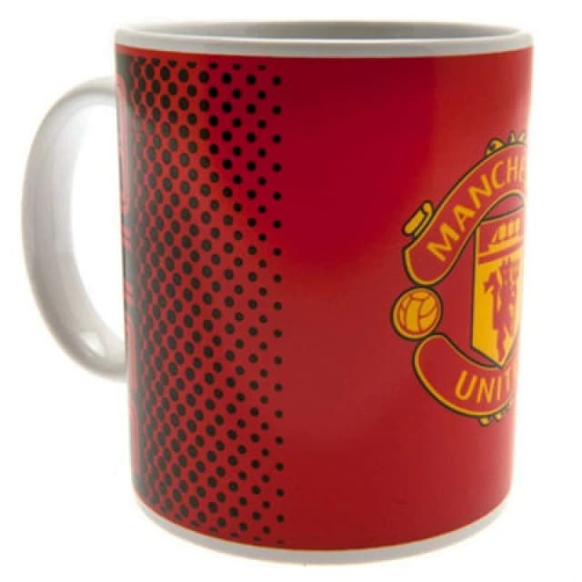 Manchester United FC Manchester United FC Fade 325ml Mug in Dark Red Dark Red One Size Unisex 5063470497287