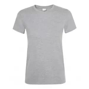 SOLS Womens/Ladies Regent Short Sleeve T-Shirt (M) (Grey Marl)