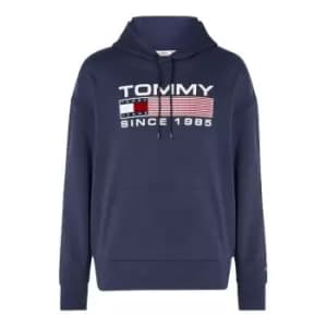 Tommy Jeans Tjm Reg Athletic Logo Hoodie - Blue