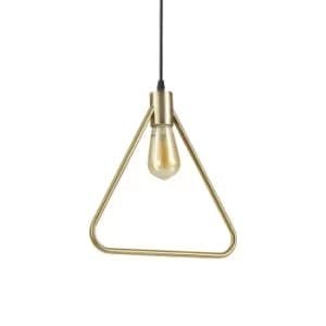 Abc 1 Light Ceiling Pendant Antique Brass, E27