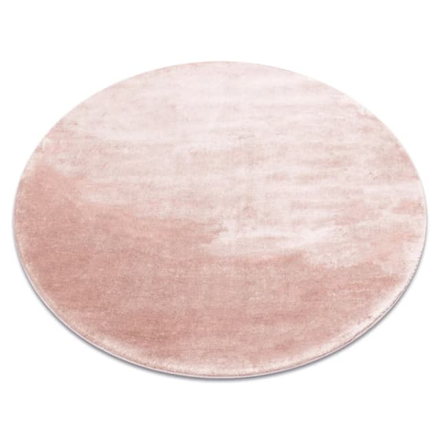 RugsX Visco Rug in Pink Size: 120cm diameter Pink Unisex 120cm diameter