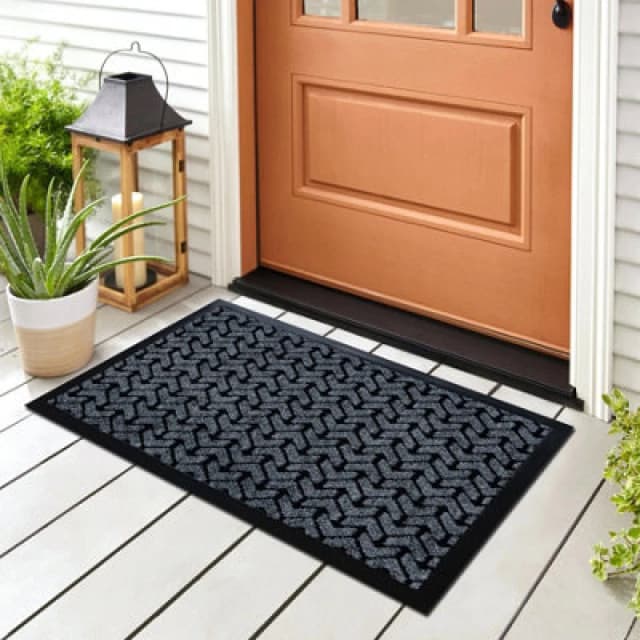 RugsX Doormat Antislip Dunlop 0902 Grey - Indoor, Outdoor 40X60 Cm