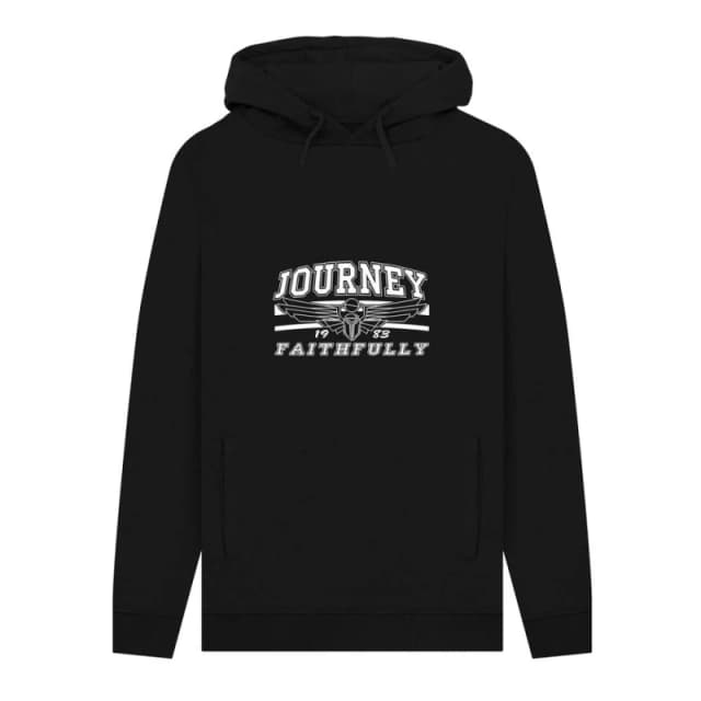 Journey Mens Faithfully Graphic Hoodie in Black Size: Small Black Male S