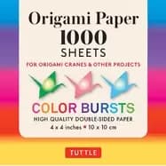 origami paper color bursts 1 000 sheets 4 10cm tuttle origami paper double