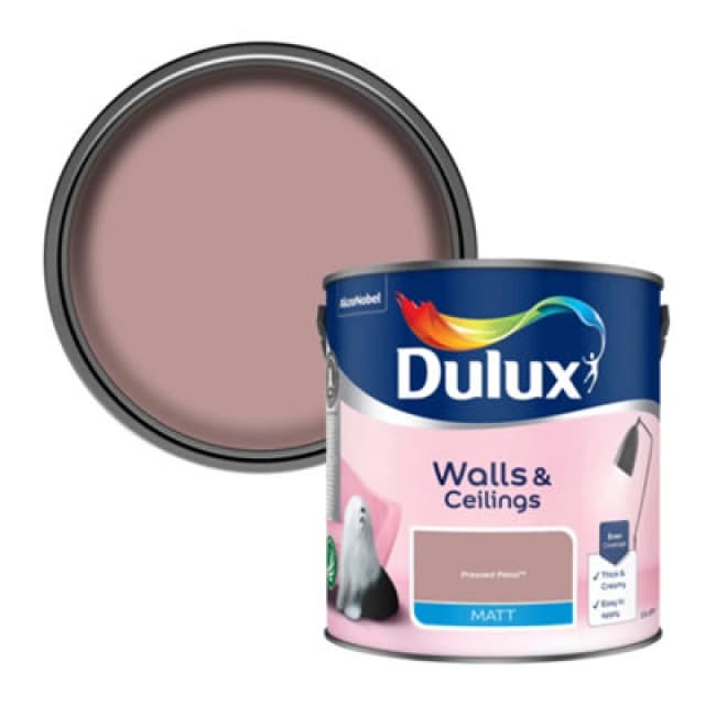 Dulux Matt Pressed Petal 2.5L Pink WKMAW Unisex