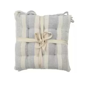 Crossland Grove Simply Organic Str Seatpad Grey 430x430mm (2pk)