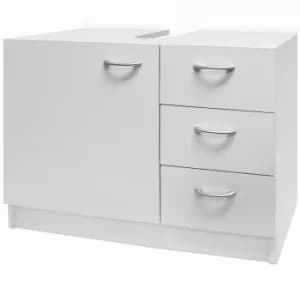 Vanity Cabinet White with 3 Drawers
