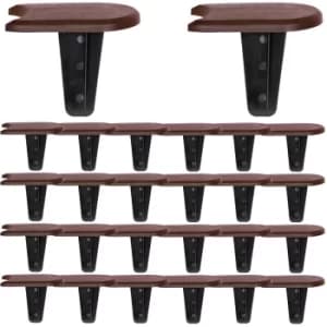 Lawn Edge Bed Frame Set Brown Garden 3,8m