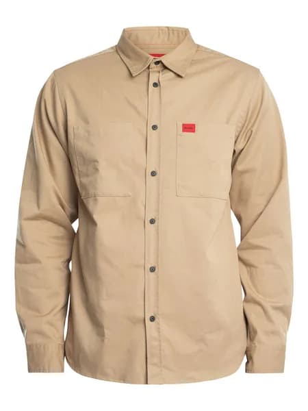 HUGO Egrin Shirt Medium Beige S