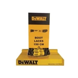 DEWALT Polyester/Cotton Boot Laces 150cm In Dispenser (60 Pairs)