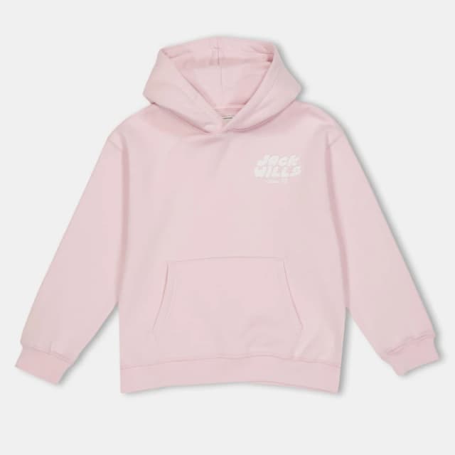 Jack Wills Kids JW Loose Fit Hoodie Pink female 7-8 (S)