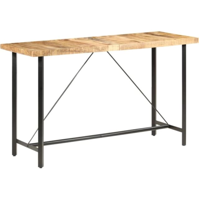 VIDAXL Bar Table 180x70x107cm Rough Mango Wood Vidaxl 8719883827124