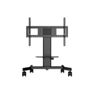 Single column electric floor lift on wheels with easy mount brackets