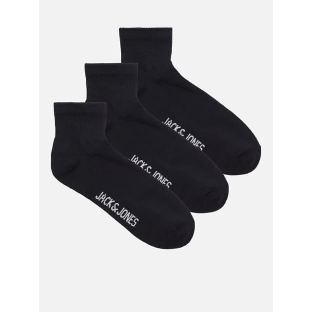 Jack and Jones 3-pack Leon Short Tennis Socks Mens Black male Mens 7-12