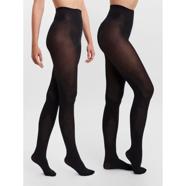 Vero Moda 40 Denier Tights 2 Pack Womens - Black S - M