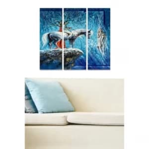 MDF16419862 Multicolor Decorative MDF Painting (3 Pieces)