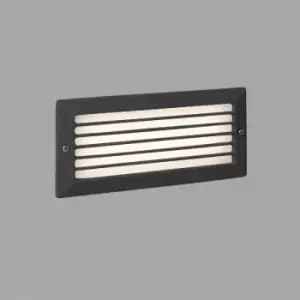 08-faro - Recessed garden light Stripe Dark gray 1 bulb 10cm