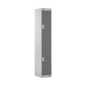 Two Compartment Locker D300mm Dark Grey Door MC00009