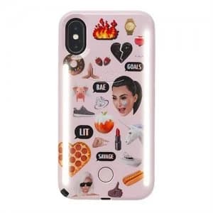 LuMee DUO iPhone X Kimoji Multi Pink