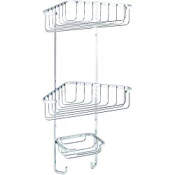 Croydex Corner Basket Three Tier 490 x 275 x 165mm