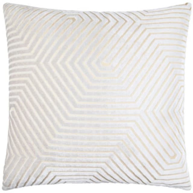 Paoletti Paoletti Evoke Cut Velvet Cushion in Off White Size: 55cm x 55cm Off White 55cm x 55cm Unisex 5025532354471