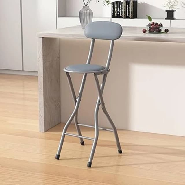 MCC Direct Folding Breakfast Bar Stool padded High Chair Single Grey Grey Unisex