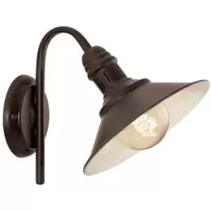 Stockbury Dome Wall Light Antique-Brown, Beige - Eglo